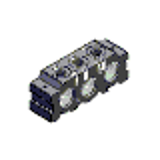 CNVL-4H-3H - Modulo interfaccia convogliatori fra serie 3 da G1/8 e da G1/4