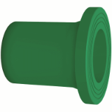 BR PP-RCT Flange adaptor spigot grooved long butt green