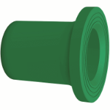 BR PP-RCT Flange adaptor valve spigot grooved long butt green