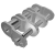 Triplex offset links for ISO chain Bea - Connecting link and offset link for roller chains ''Bea''