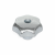 DIN6336 - Star knobs Cast iron, zinc plated, blue passivated, Type D, with threaded through bore