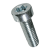 BN 4850 - Hexalobular (6 Lobe) socket head cap screws with low head, fully threaded (ISO 14580), cl. 08.8, zinc plated blue