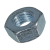 BN 109 - Hex nuts ~0,8d (DIN 934), cl. 6, zinc plated blue