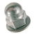 BN 20190 - Hex domed cap nuts with captive conical spring washer (~DIN 1587), stainless steel A2