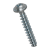 BN 13578 - Pan head screws with pressed washer with Phillips cross recess form H, fully threaded (EJOT PT®; WN 1411), steel heat-treated 380 HV, zinc plated blue