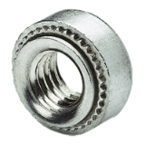 BN 53634 - Self-clinching nuts with UNF thread, for metallic materials (PEM® S/SS/H), steel hardened, zinc plated clear passivated