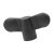 BN 2988 - Wing nuts with brass boss and tapped blind hole (FASTEKS® FAL), reinforced polyamide, black