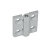 GN 237 - Hinges, Stainless Steel, Type C, 2x2 threaded studs