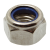 Model 64602 - Prevalling torque type Hexagon nut plastic insert DIN 985 - Stainless steel A4