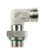 XWEE-..LR - Adjustable male adaptor elbow connectors, with counter nut, sealing with restraining O-ring, ISO 1179-3