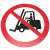No Forklift Traffic Floor Sign