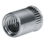 Blind rivet nuts and screws GO-NUT with round shank, knurled blind rivet nuts, small countersunk head, aluminium