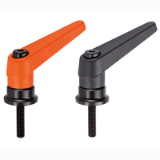 EH 24420. Adjustable Clamping Levers with axial bearing / with screw
