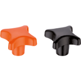 EH 24620. Palm Grips, DIN 6335 cast iron, plastic-coated