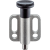 EH 22110. - Rastbolzen mit Anschraubflansch, horizontal, rostfreier Stahl / mit Knopf, ohne Arretierung