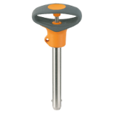 EH 22370. / 22380. Single-Acting Ball Lock Pins, self-locking, with elastic grip