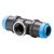 6520 - T piece ISO fitting POM with threaded outlet