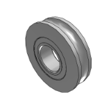 CA01AS - Deep groove ball bearing with groove, double-sided with dust cover, U-shaped groove/V-shaped