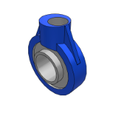 CA55A_B - Bearing seat · Outer spherical bearing with suspended seat · Casting shape