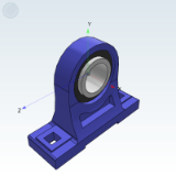 CA56A_B - Bearing seat · Outer spherical bearing with high center vertical seat · Casting shape