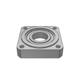 ca84 - Bearing seat assembly, standard flange type, self-aligning ball bearing, with retaining ring