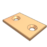 ZE38HA - Oil-free linear skateboard, size selection type, taper hole type, copper alloy