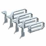 1299-66 - Installation housing HaloX® 180/250, Prefix® installation set 4-way, wall installation