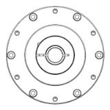 RGU2510A-C150-A90_19 - Input shaft hole diameter-19