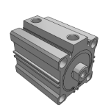 AF/ADF Air cushion - Kompaktzylinder / Mehrstufiger Hub / doppeltwirkend / doppelstangig