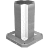 K1533 - Clamping towers, grey cast iron, 4-sided, with pre-machined clamping faces