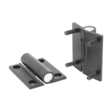 K1196 - Hinges aluminium, with adjustable friction