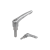 06461 - Palancas de sujeción de fundición inyectada de cinc con collar alargado y rosca exterior, partes de acero, de acero inoxidable