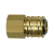 Quick disconnect couplings DN 7.2, brass with a bare metal surface, female