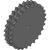 24B-2 (38,1 x 25,4 mm) - Kettenradscheiben für Duplex Rollenkette  (DIN 8187 - ISO/R 606)