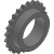 20B-1 (31,75 x 19,56 mm) - Kettenräder für Taper-Spannbuchsen (DIN 8187 ISO/R 606)