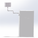 不锈钢机箱组合模型L-10 - 48-00不锈钢机箱机柜控制箱组合模型L系列L-10向下水平墙座+中间连接器+转角+箱体连接器+控制箱