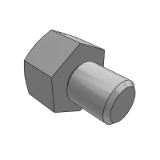 CCCHL,CCCHLJ - 钢珠滚轮（滚珠向上用） 不锈钢· 树脂·切削型 六角螺栓型