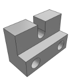 DBJSLC,DBJSLCM,DBJSLCS - 定位导向零件-调整螺栓用固定块-L型侧面安装型