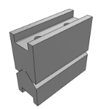 DBCVBL - 定位导向零件-V形槽定位块-板固定型/加长型