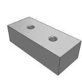 DBFSNWF - 定位导向零件-方形挡块-孔距选择型-双孔型