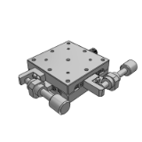 IARXY - 位移台-线性滚珠引导式手动位移台-XY轴·薄型/进给丝杠驱动型