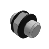 FFNPLN - Mini air pipe connector - two end threaded connector