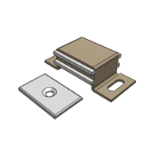GAFULP - 标准磁力扣-普通吸力-双磁芯-侧面吸附力-金属型