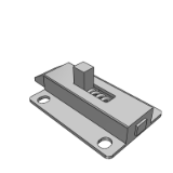 GAFYLH - 滑动方形插销-带弹簧装置-自动锁定型