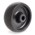32CB - Black polyamide 6 institutional wheels, plain bore