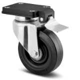 Castors with Central Lock - Heavy Duty