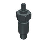 22120 (with hexagon collar, with knob, without locking) - Index Plungers (Steel, SUS303)