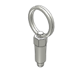 22120 (simple finish, with pull-ring, without locking) - Index Plungers (Steel, SUS303)
