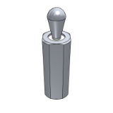 22150 (with thread, without seal) - Lateral Plungers (Lock type, Steel)