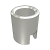 190(Slotted Thin wall) - Threaded bushings (Self tapping, Slotted, Thin wall)